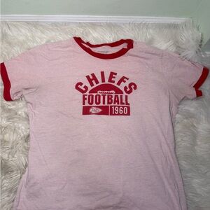 Chiefs Red and Pink T-Shirt Apparel Girls L